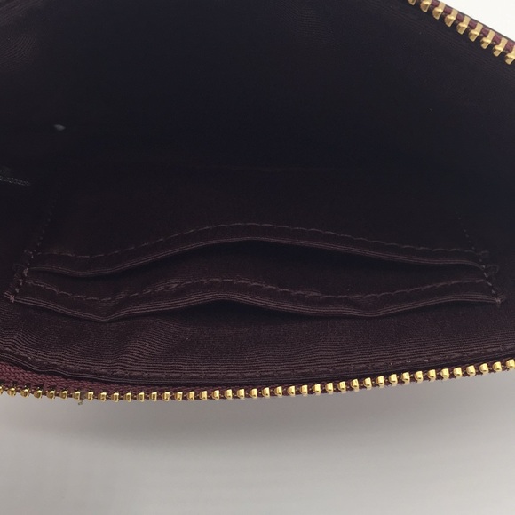 NWT COACH Metallic Cherry Pebbled Leather Wrislet - Picture 7 of 10